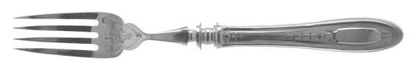 Enchantment-Bounty (Silverplate 1929) Individual Hollow Fish Fork w/Silverplate Tines