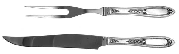 Enchantment-Bounty (Silverplate 1929) Small Stainless Blade 2-Piece Steak Carving Set