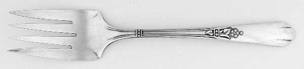 Encore (Silverplate, 1934) Medium Solid Cold Meat Serving Fork