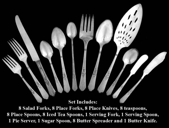 Encore (Silverplate, 1934) 61 Piece Set
