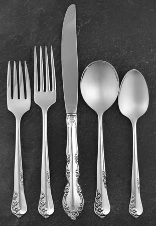 Engagement (Sterling, 1952, No Monograms) 5 Piece Place Size Setting