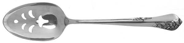 Engagement (Sterling, 1952, No Monograms) Pierced Tablespoon (Serving Spoon)