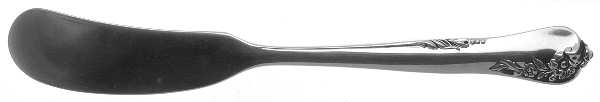 Engagement (Sterling, 1952, No Monograms) Flat Handle Butter Spreader