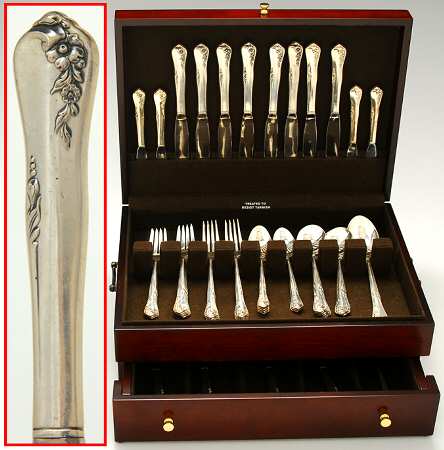 Engagement (Sterling, 1952, No Monograms) 51 Piece Set