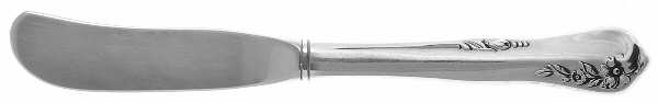 Engagement (Sterling, 1952, No Monograms) Butter Spreader Hollow Hdl-Paddle/Stainless Blade