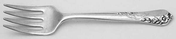 Engagement (Sterling, 1952, No Monograms) Baby Fork