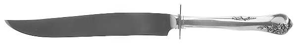 Engagement (Sterling, 1952, No Monograms) Small Steak Carving Knife with Stainless Blade