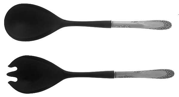 English Garden (Silverplate, 1949) Plastic Bowl 2-Piece Salad Set