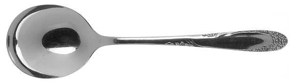 English Garden (Silverplate, 1949) Round Bowl Soup Spoon (Gumbo)