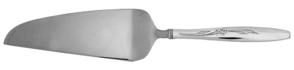 Enchantment-Gentle Rose (Silverplate, 1960) Pie and Cake Server with Stainless Blade HC