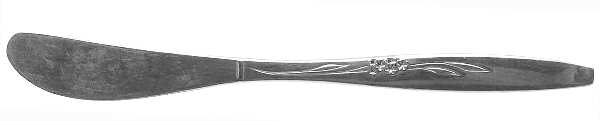 Enchantment-Gentle Rose (Silverplate, 1960) Flat Handle Butter Spreader