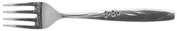 Enchantment-Gentle Rose (Silverplate, 1960) Baby Fork