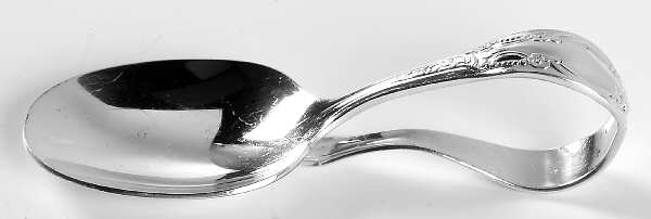 Enchantment-Londontown (Silverplate, 1952) Curved Handle Baby Spoon