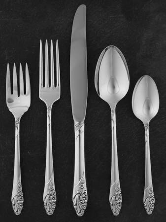 Evening Star (Silverplate, 1950) 40 Piece Estate Set