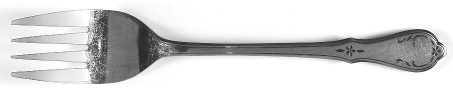 Evening Star (Stainless) Medium Solid Cold Meat Serving Fork