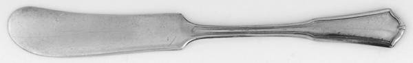 Exeter (Silverplate, 1913) Flat Handle Butter Spreader
