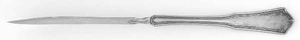 Exeter (Silverplate, 1913) Flat Twisted Handle Master Butter Knife