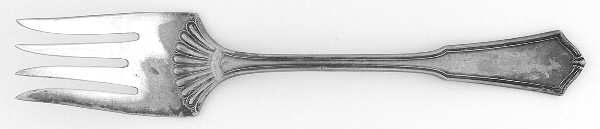 Exeter (Silverplate, 1913) Medium Solid Cold Meat Serving Fork