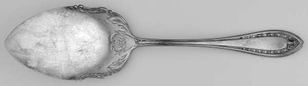 Extra Silver Coin Plate 3 (Silverplate) Large Solid Pie Knife