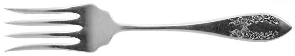 Fairoaks (Silverplate, 1909) Small Solid Cold Meat Serving Fork