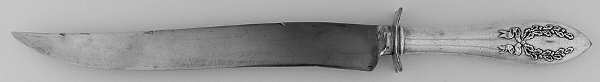 Fairoaks (Silverplate, 1909) Large Stainless Blade Roast Carving Knife