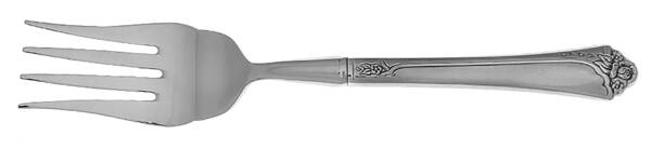 Fantasy Rose (Stainless) Cold Meat Fork Large, Stainless Tines HC