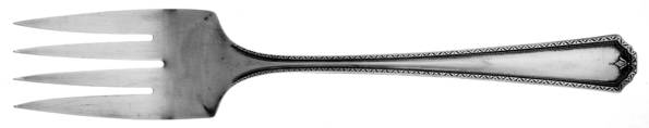Faun (Silverplate, 1929) Medium Solid Cold Meat Serving Fork