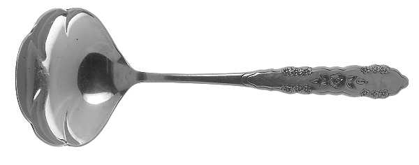 First Rose-Jillian (Stainless) Solid Gravy Ladle