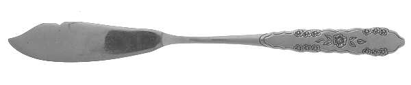 First Rose-Jillian (Stainless) Flat Handle Master Butter Knife