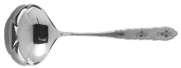 Floral Bouquet (Stainless) Solid Gravy Ladle