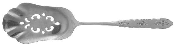 Floral Bouquet (Stainless) Solid Pastry Server