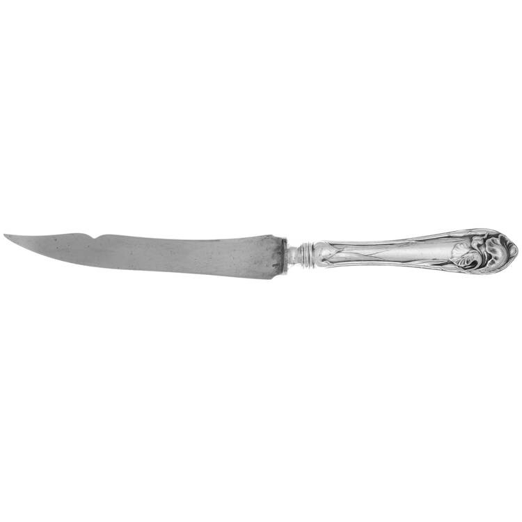 Flower De Luce (Silverplate, 1904) Small Steak Carving Knife with Stainless Blade