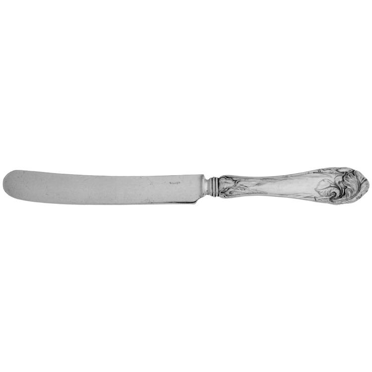Flower De Luce (Silverplate, 1904) Youth Knife, Solid Piece