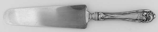 Flower De Luce (Silverplate, 1904) Pie Server with Silverplate Blade