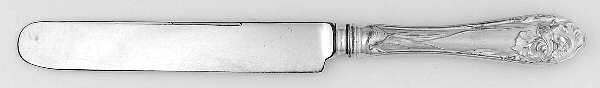 Flower De Luce (Silverplate, 1904) Old French Hollow Knife with Bolster