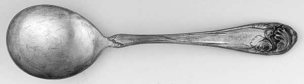 Flower De Luce (Silverplate, 1904) Round Bowl Soup Spoon (Gumbo)