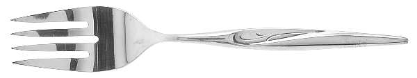 Flight (Silverplate, 1963) Medium Solid Cold Meat Serving Fork