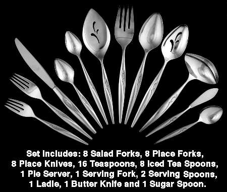 Flight (Silverplate, 1963) 55 Piece Set