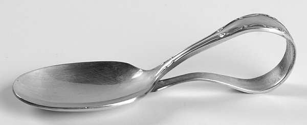 Flirtation (Silverplate, 1959) Curved Handle Baby Spoon