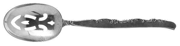 Flower Lane (Sterling, 1957) Pierced Tablespoon (Serving Spoon)
