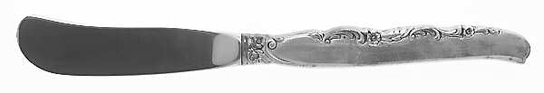 Flower Lane (Sterling, 1957) Butter Spreader Hollow Hdl-Paddle/Stainless Blade