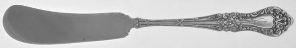 Florentine (Silverplate, 1901) Monogram Flat Handle Butter Spreader