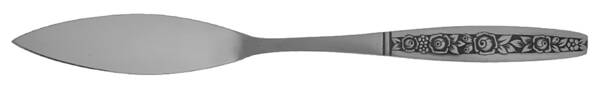 Floral Panel (Stainless) Flat Handle Master Butter Knife