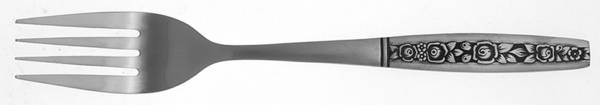 Floral Panel (Stainless) Individual Salad Fork