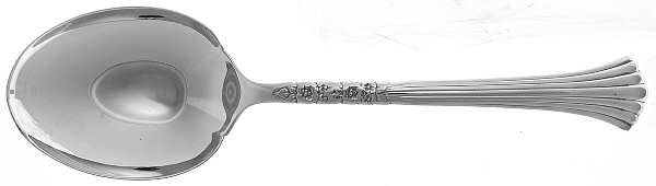 Floral Queen (Silverplate, 1992) Solid Smooth Casserole Spoon