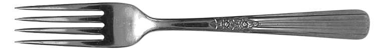 Fluted Rose (Stainless) Fork