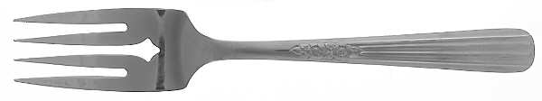 Fluted Rose (Stainless) Individual Salad Fork