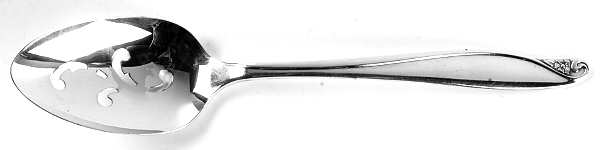 Flowertime (Silverplate, 1963) Pierced Tablespoon (Serving Spoon)