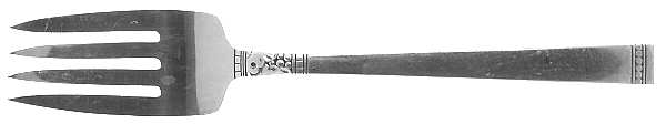 Forever (Silverplate, 1939) Medium Solid Cold Meat Serving Fork