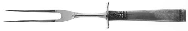Forever (Silverplate, 1939) Large Stainless-Prong Roast Carving Fork